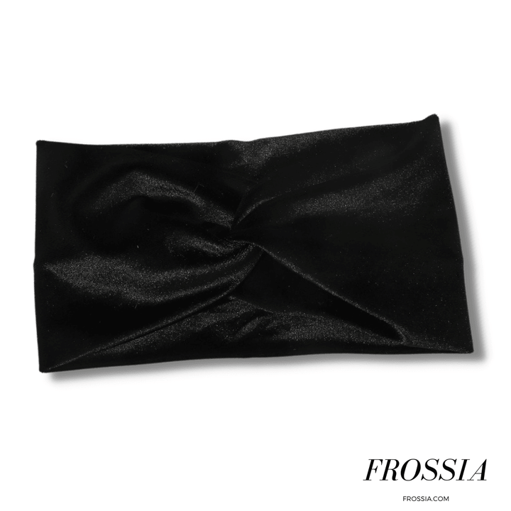 Bandeau cheveux femme velours noir | Frossia