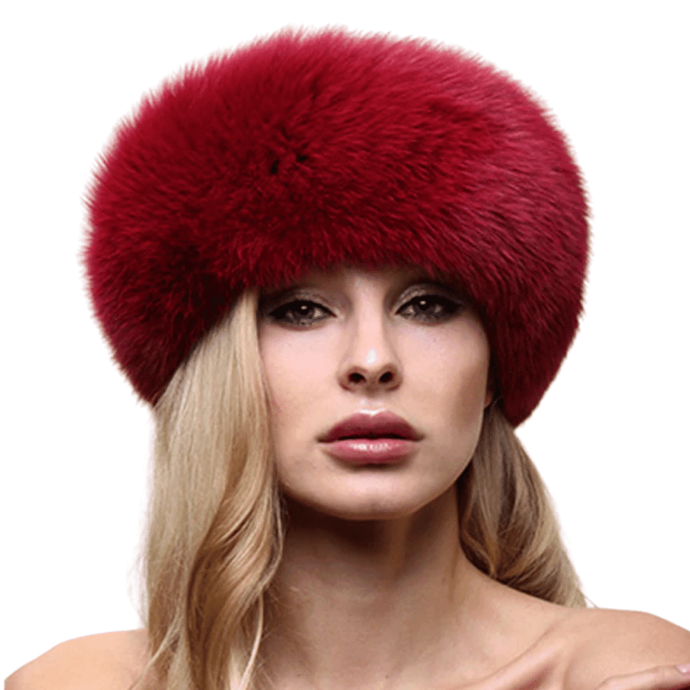 Bandeau Cheveux Fourrure Rouge+bandeau fourrure femme