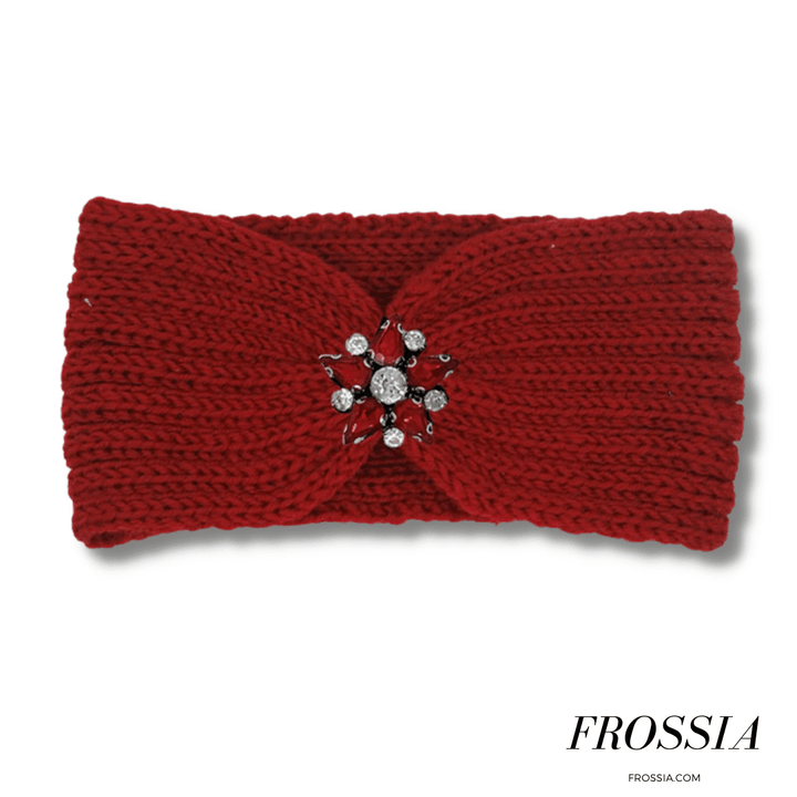 Bandeau Cheveux Rouge en Laine pour Femme | Frossia