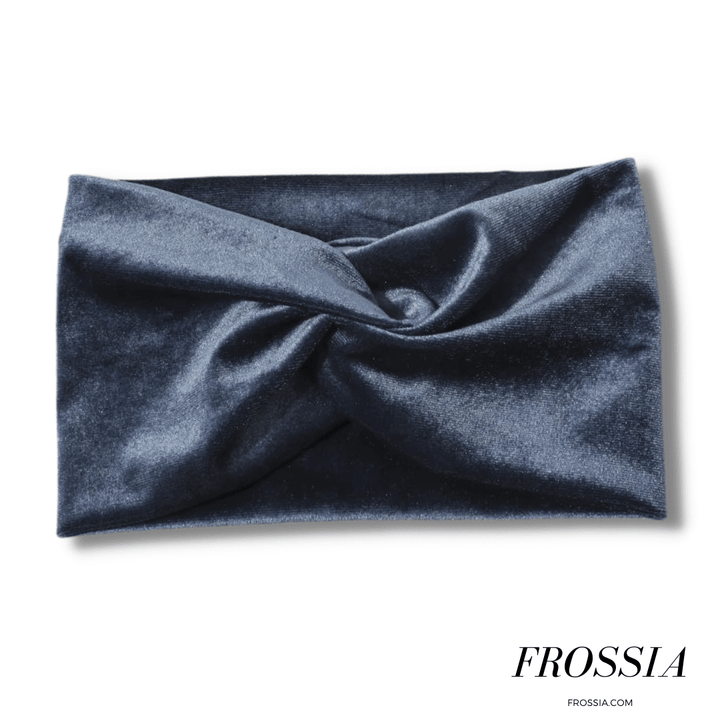 Bandeau cheveux velours bleu | Frossia