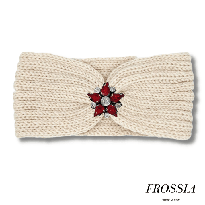 Bandeau Cheveux Beige en Laine pour Femme | Frossia
