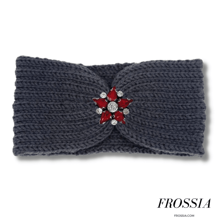 Bandeau Cheveux Gris en Laine pour Femme | Frossia