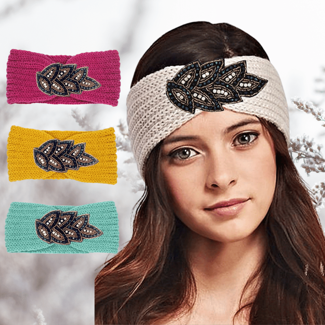 Bandeau Cheveux d'Hiver avec Strass - Frossia