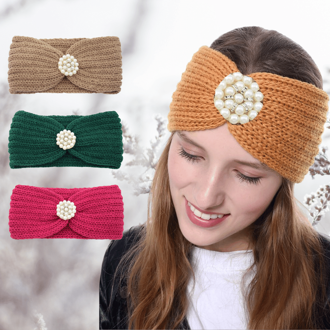 Bandeau en Laine avec Bijoux | Frossia