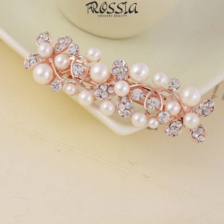 Barrette cheveux pour femme  avec perles