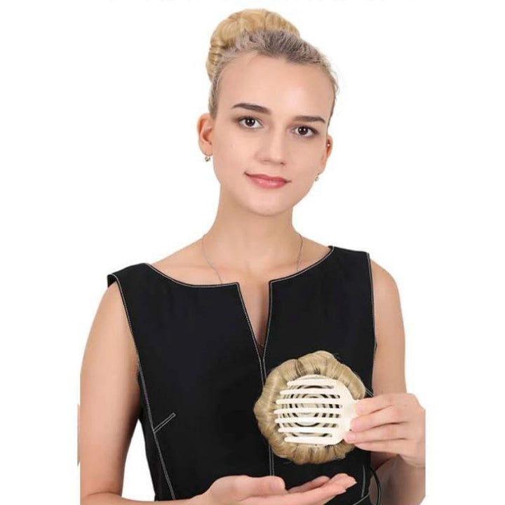 Chignon avec extension clip