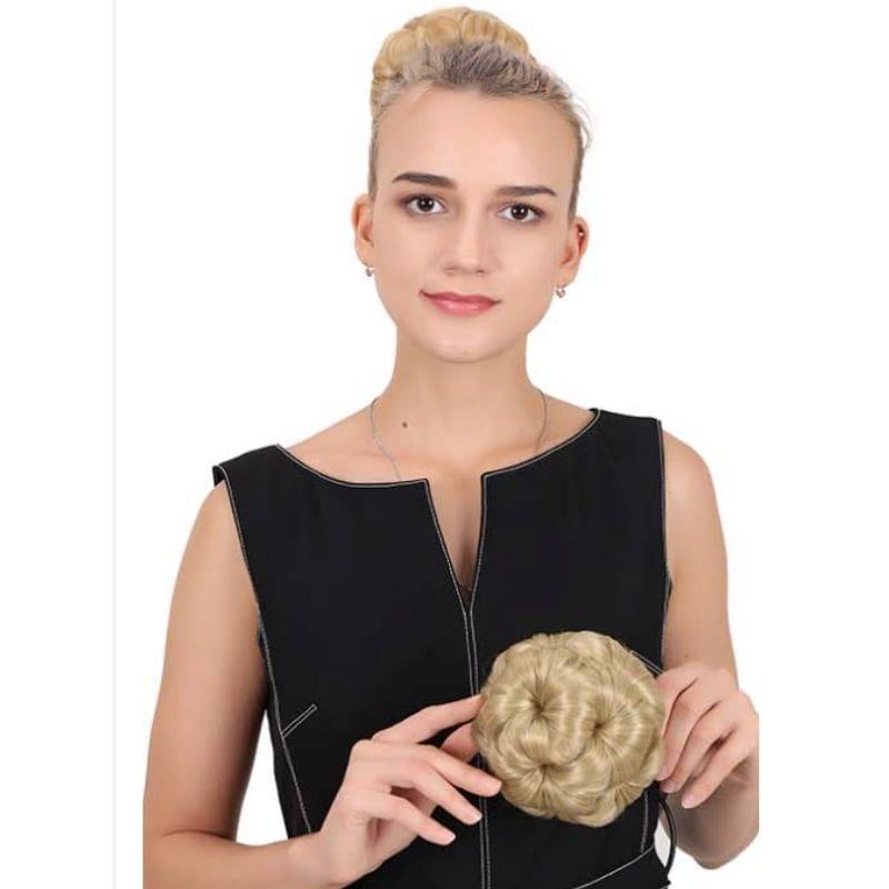 Extension chignon blonde | chignon extension à clip