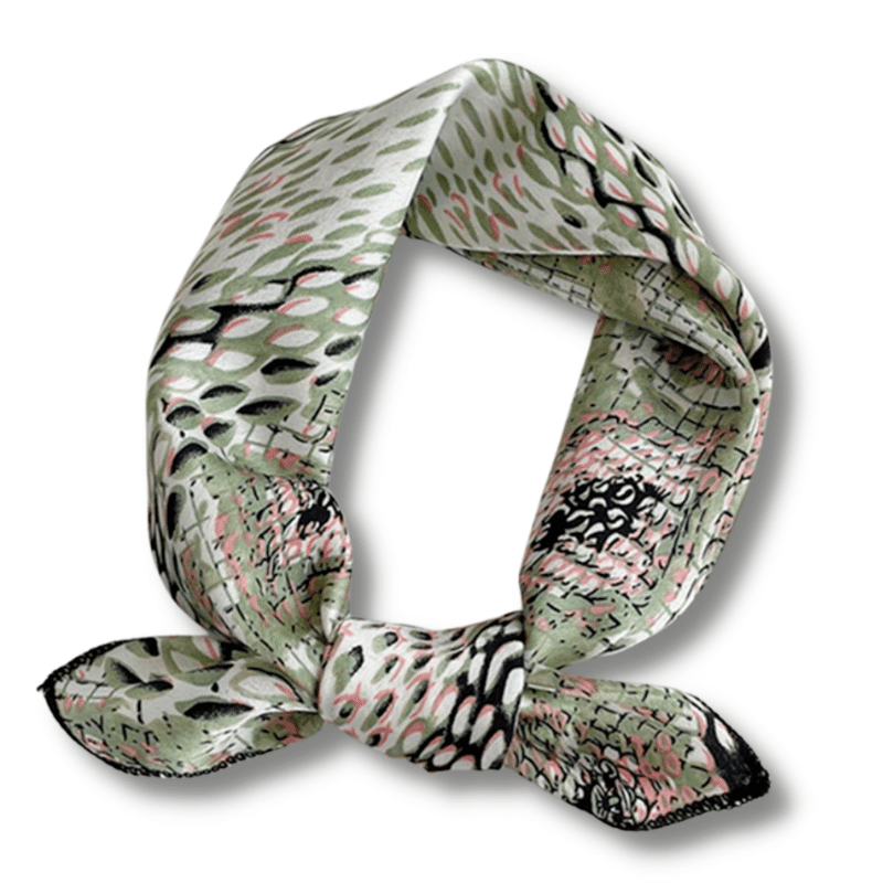 Foulard Femme Vert et Rose