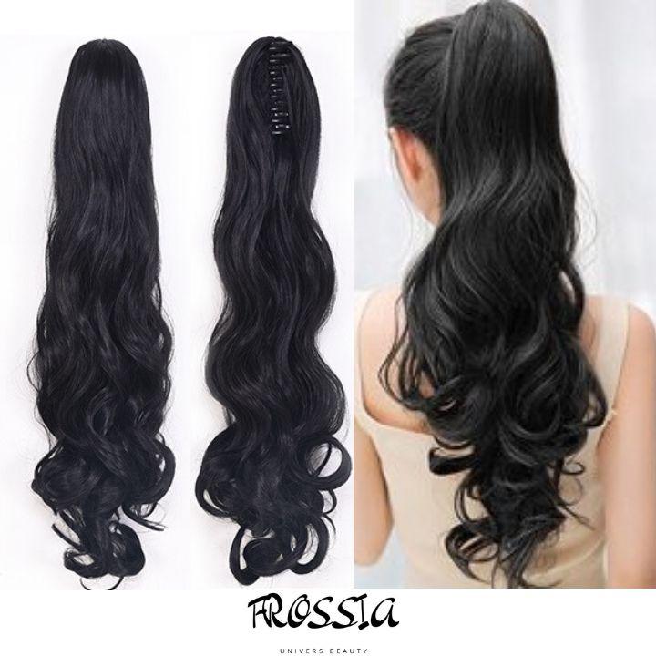 Extension Cheveux Pince Crabe Queue de Cheval Noir | Frossia