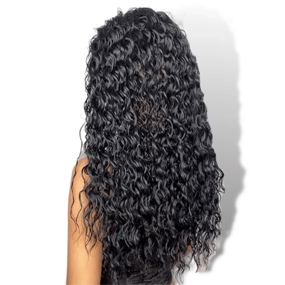 Perruque Bandeau Bouclé de couleur Noir  | Frossia