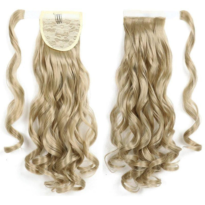 Postiche Queue de Cheval Bouclé Blonde | Frossia