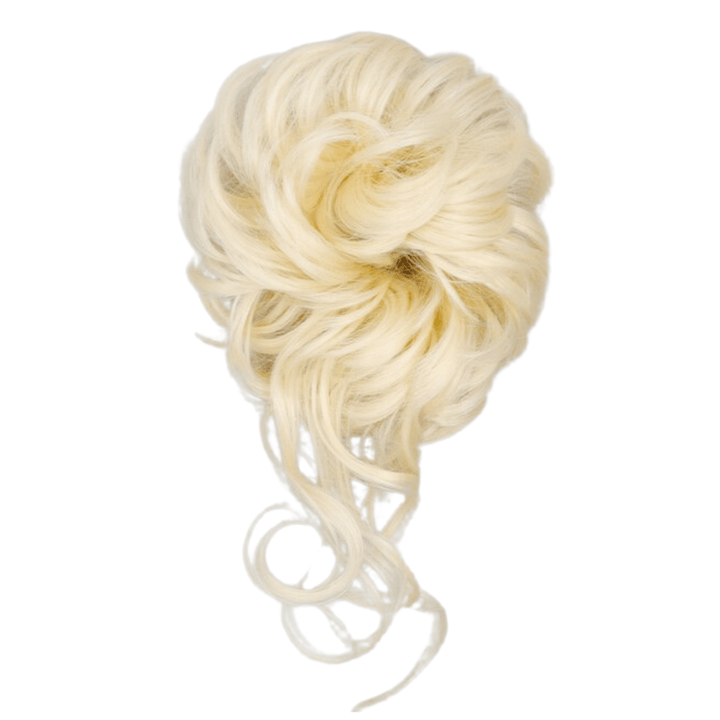 Postiche Chignon avec Boucles Tombantes Blond Clair | Frossia