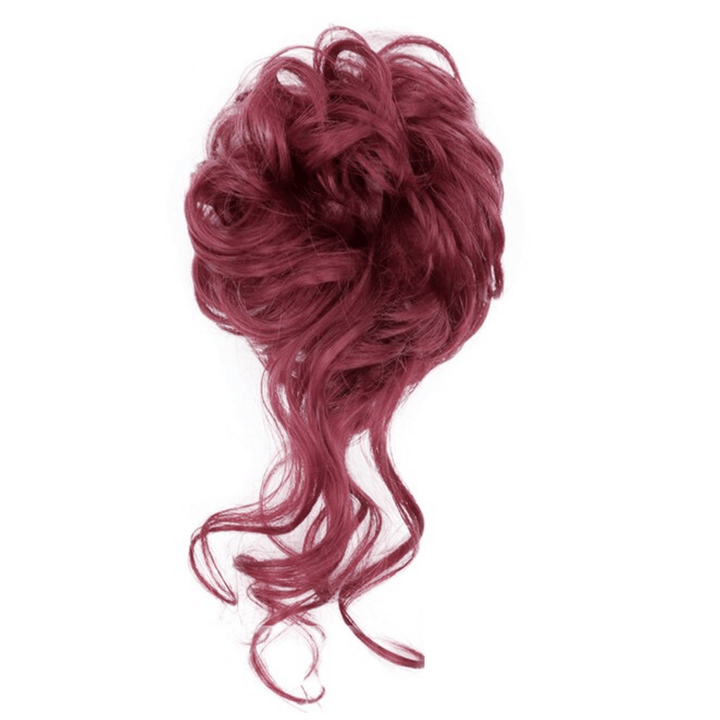 Postiche Chignon avec Boucles Tombantes Rouge | Frossia