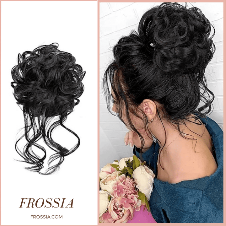 Postiche Chignon avec Boucles Tombantes | Frossia