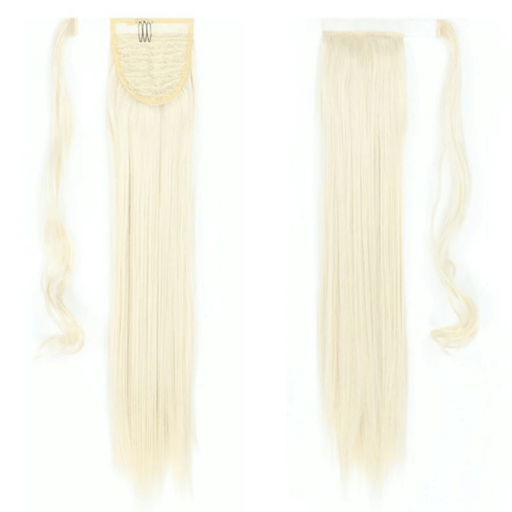 Postiche Queue de Cheval 80 cm Blond Platine | Frossia