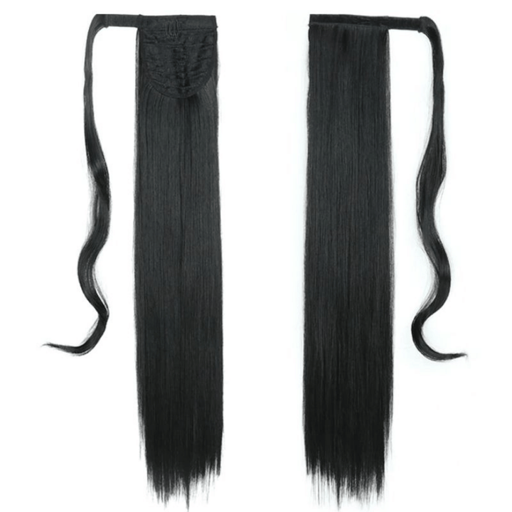 Postiche Queue de Cheval Lisse Noir | Frossia