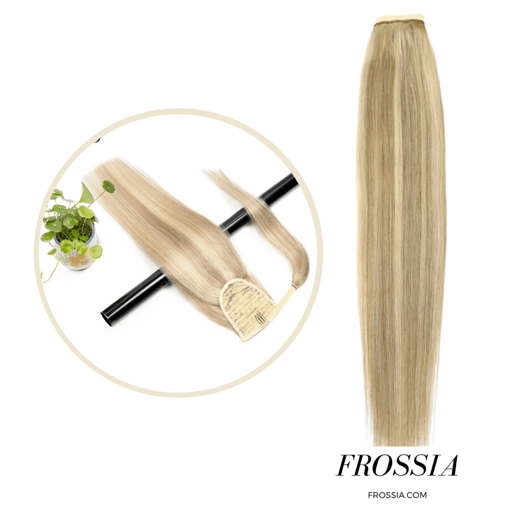 Postiche Queue de Cheval Longue Naturel Blond Méché  | Frossia