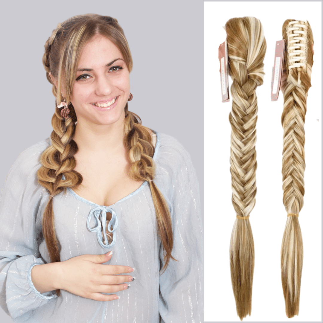 Postiche Queue de Cheval Nattée Pince Crabe