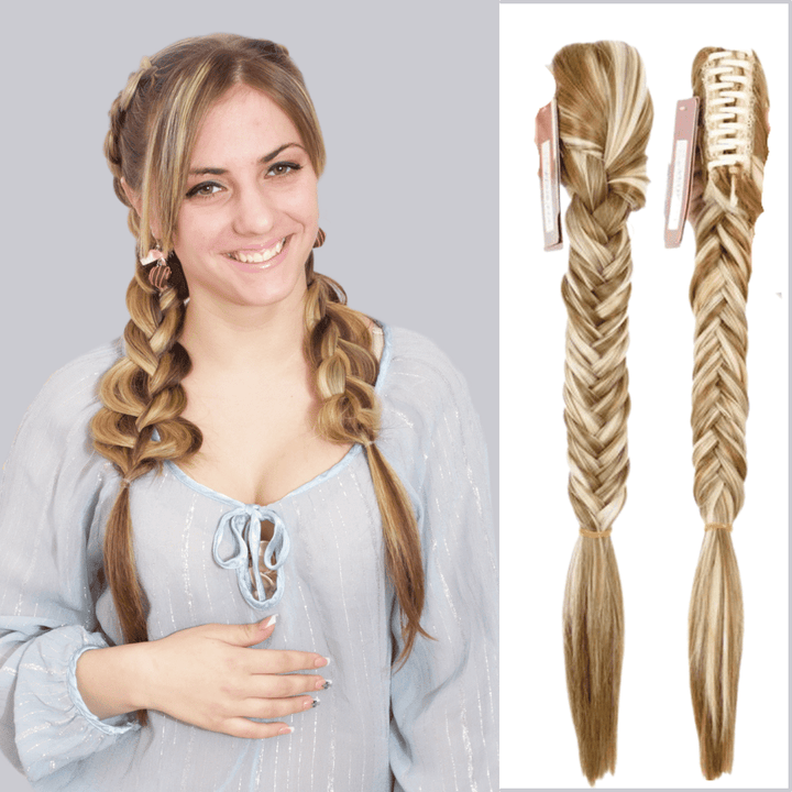 Postiche Queue de Cheval Nattée Pince Crabe