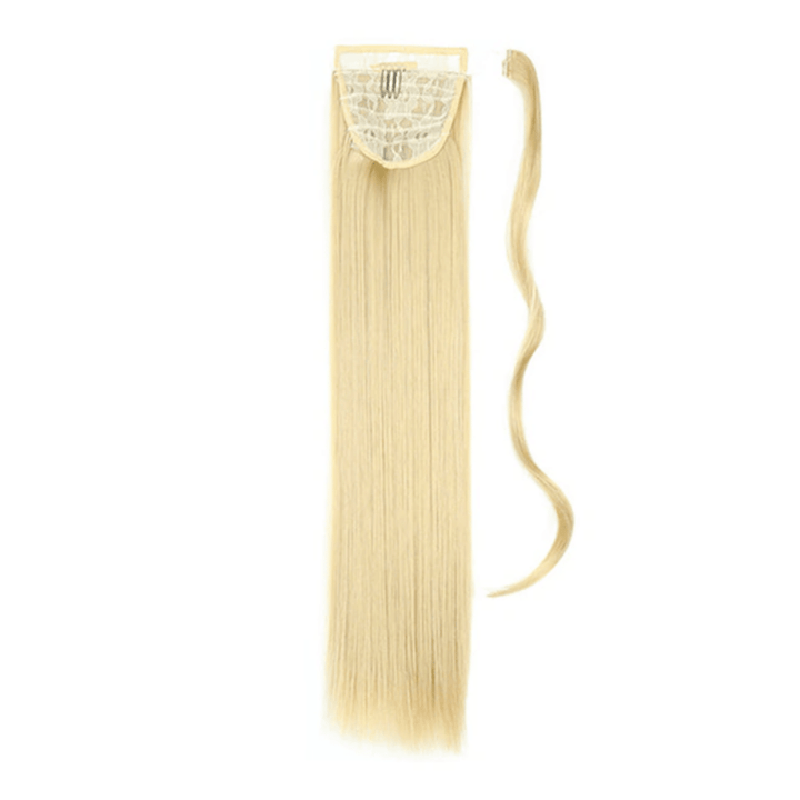 Postiche Queue de Cheval Raide Blond Clair | Frossia