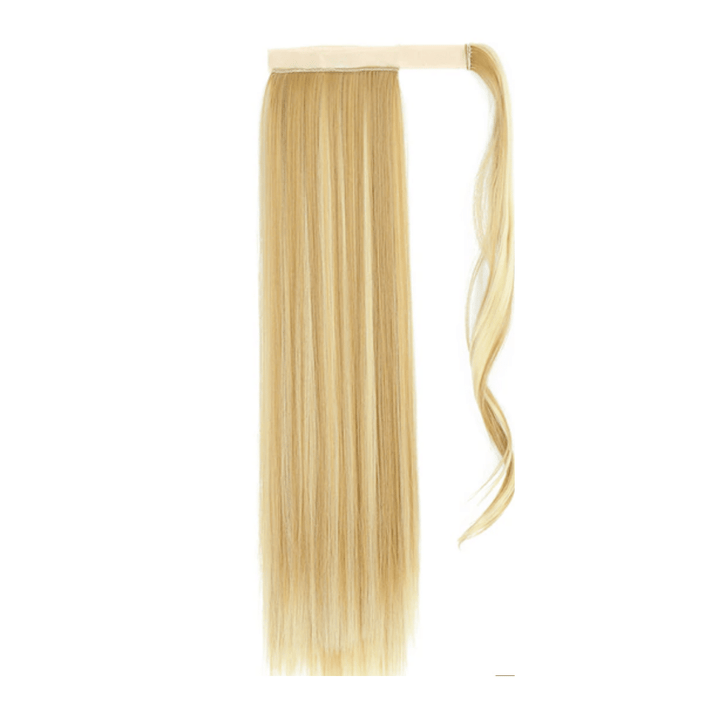 Postiche Queue de Cheval Raide Blond Méché  | Frossia