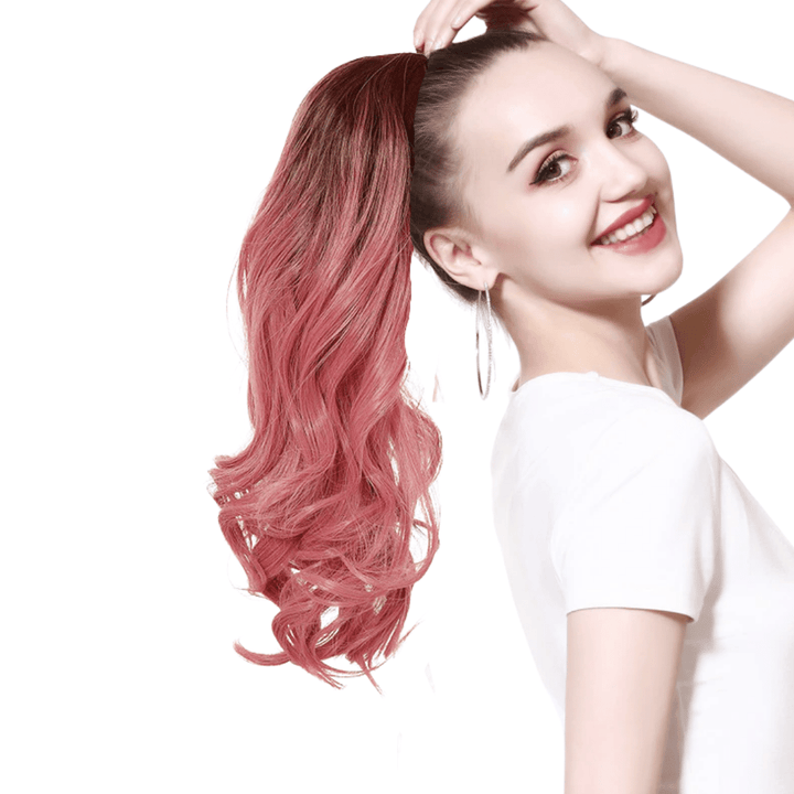 Postiche Queue de Cheval Rose Foncé | Frossia