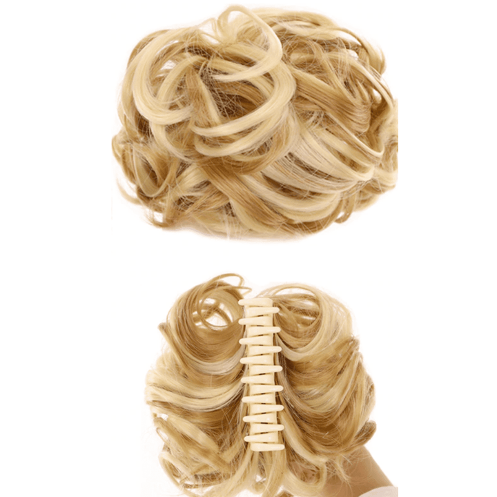 postiche chignon pince crabe blond méché