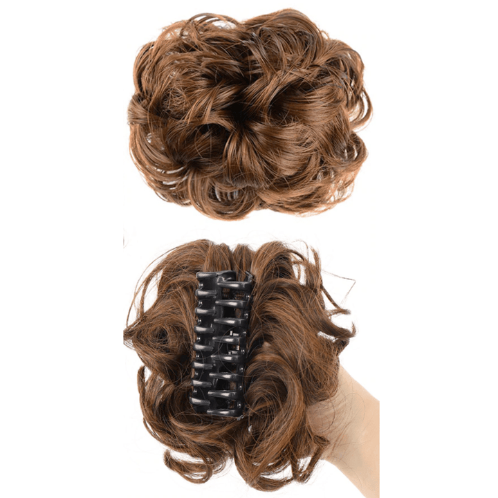 pince crabe postiche chignon chatain