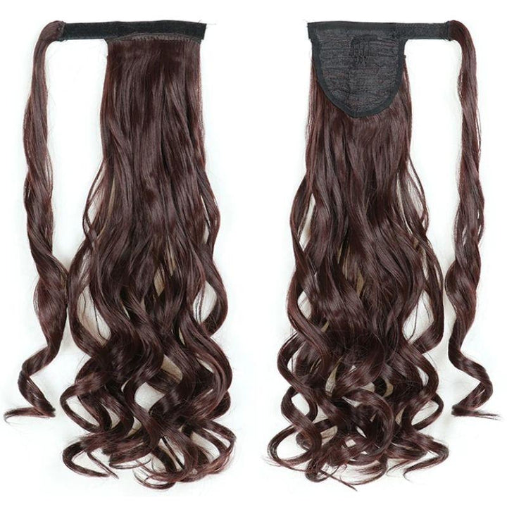 Postiche Queue de Cheval Bouclé Chùtain Foncé | Frossia