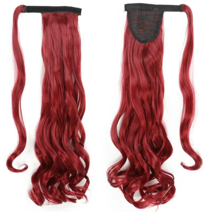 Postiche Queue de Cheval Bouclé Rouge | Frossia