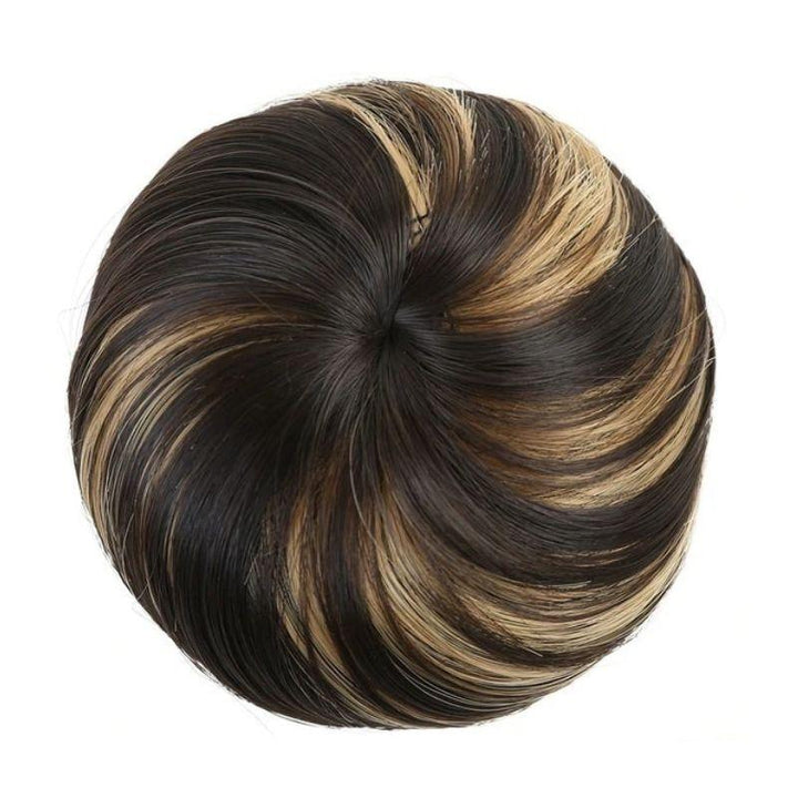 Postiche chignon chatain blond