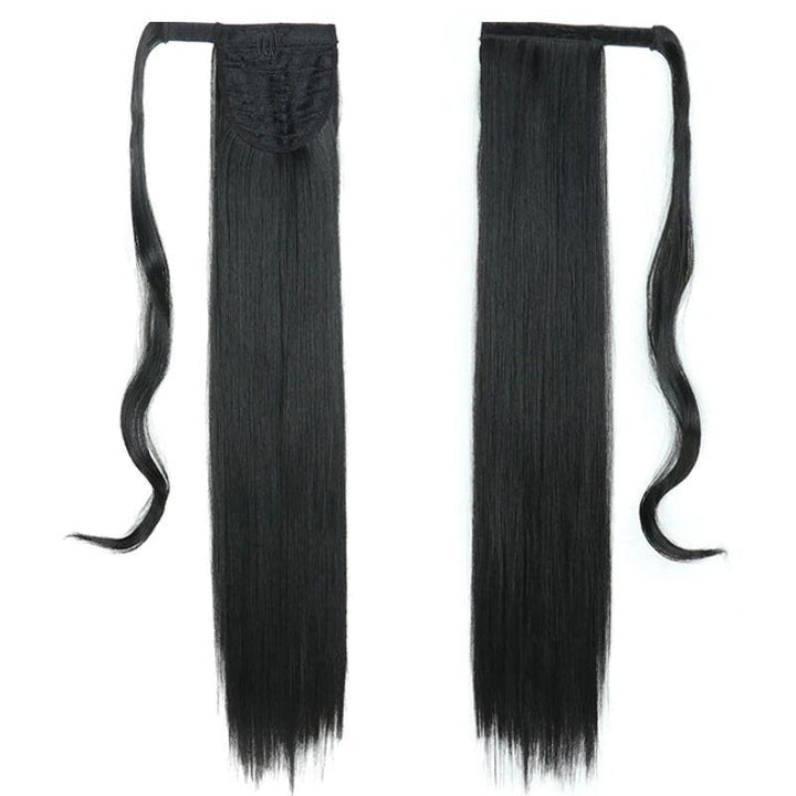 Postiche Ponytail Noir de 55 cm, Lisse | Frossia