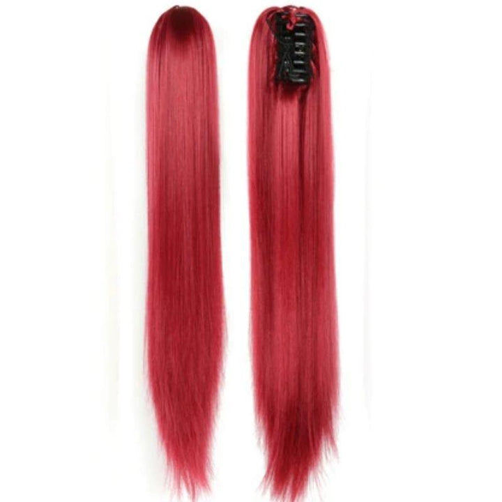 Queue de Cheval Extension Rouge avec Pince Crabe | Frossia