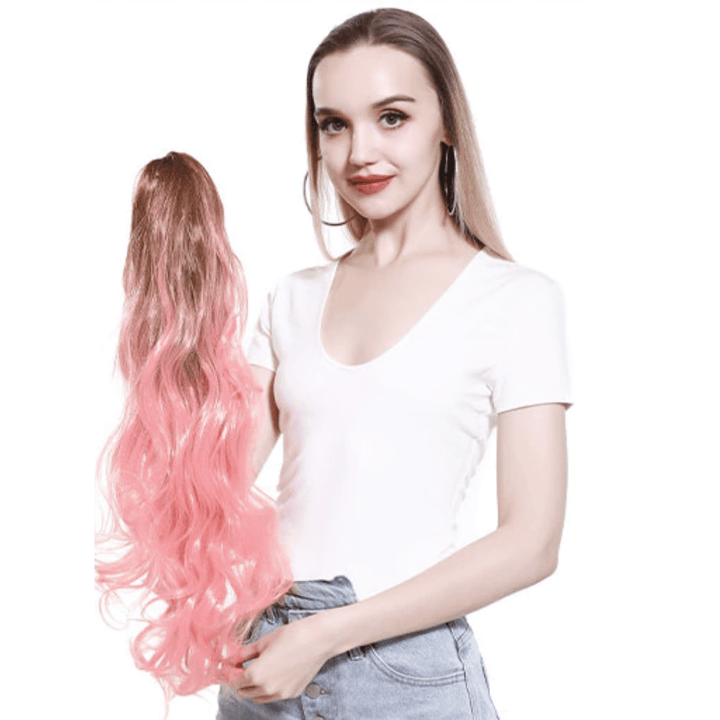 Rajout Queue de Cheval Rose | Frossia