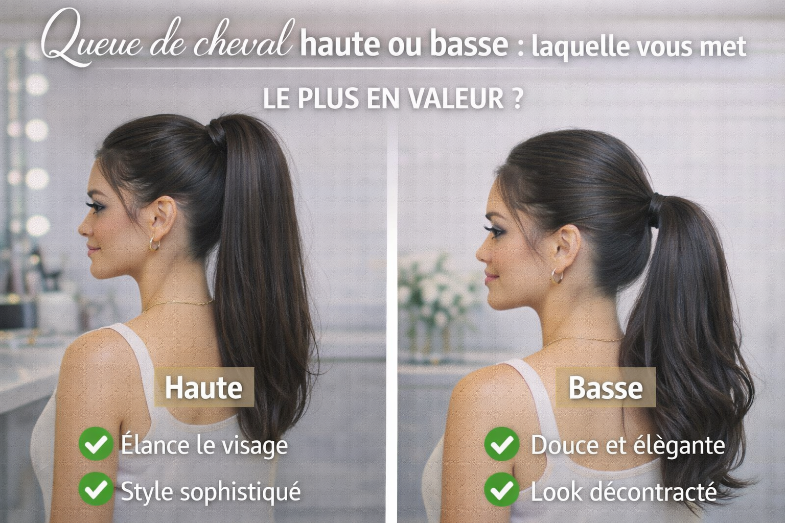 Queue de Cheval Haute ou Basse : Laquelle Choisir ? – Frossia