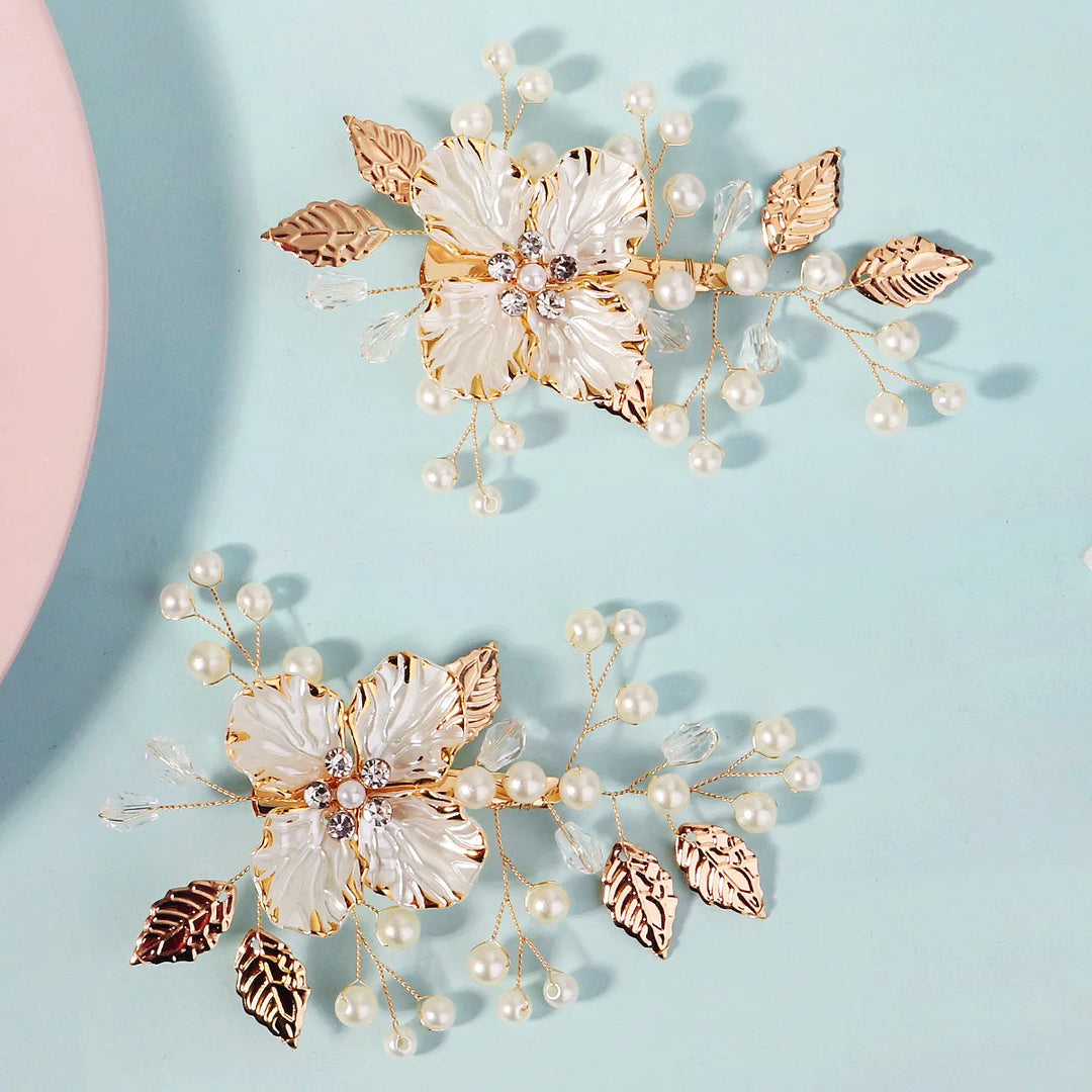 Épingles à Cheveux Bohème Chic pour Mariage – Lot de 2