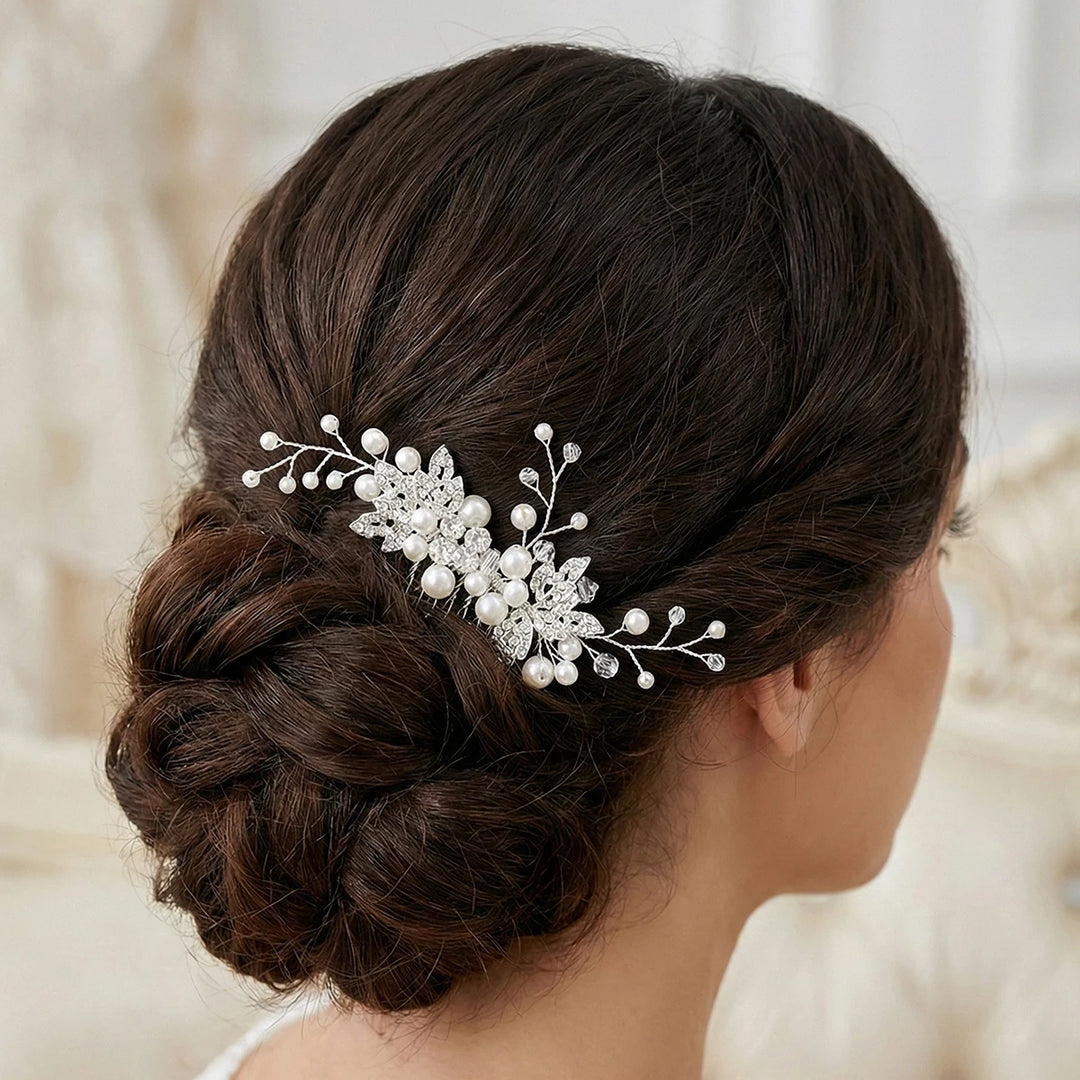 Peigne à Cheveux Bijou Perlé
