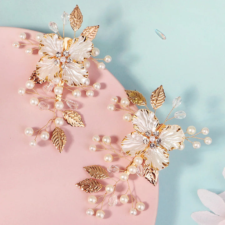 Épingles à Cheveux Bohème Chic pour Mariage – Lot de 2