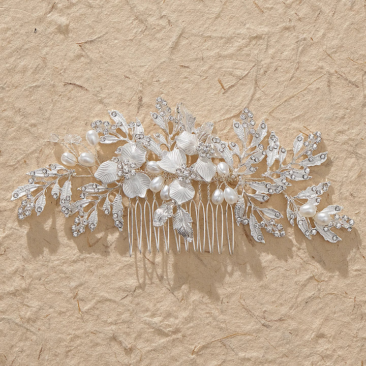 Peigne à Cheveux de Mariée Chic - argenté