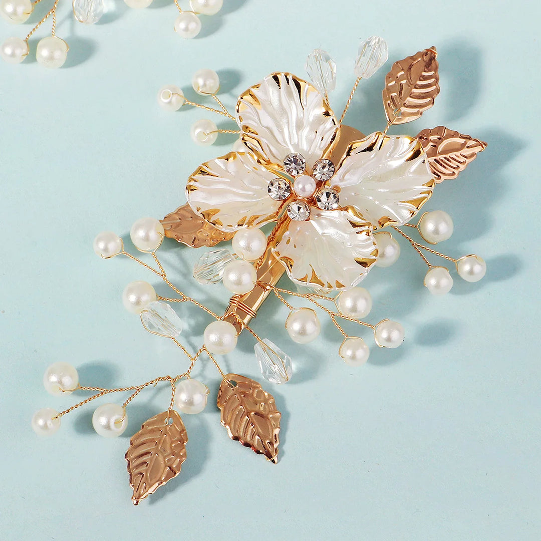 Épingles à Cheveux Bohème Chic pour Mariage – Lot de 2