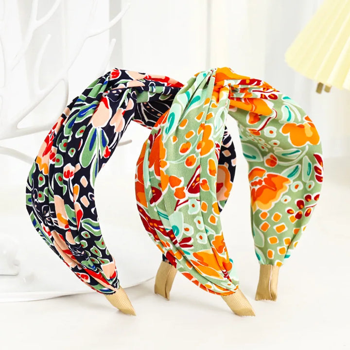 Serre-tête bohème pour femme à motif floral coloré – style boho chic confortable
