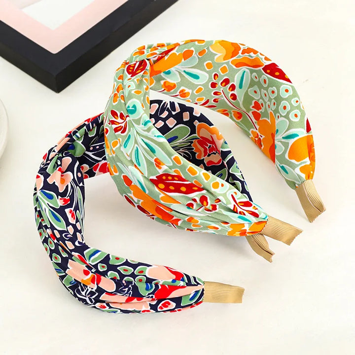 Serre-tête bohème pour femme à motif floral coloré – style boho chic confortable