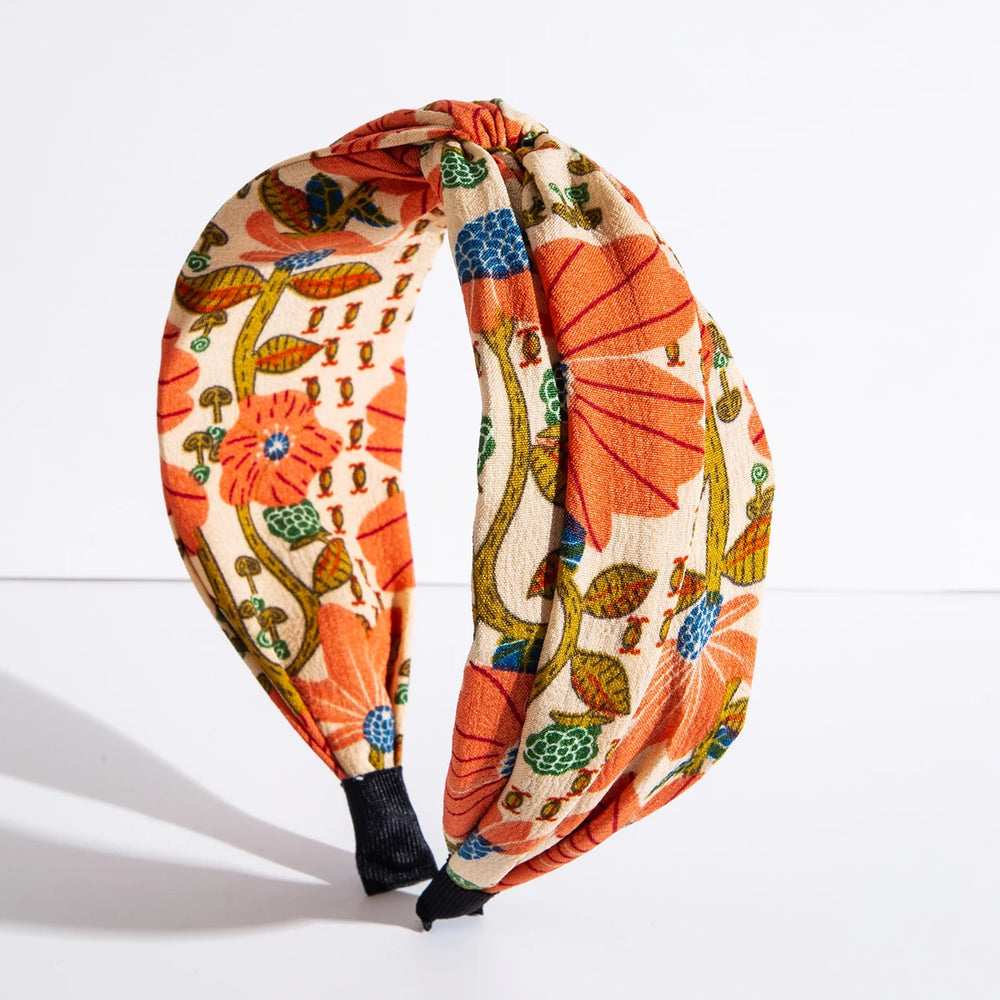 Serre-tête vintage fleuri pour femme élégant et tendance
