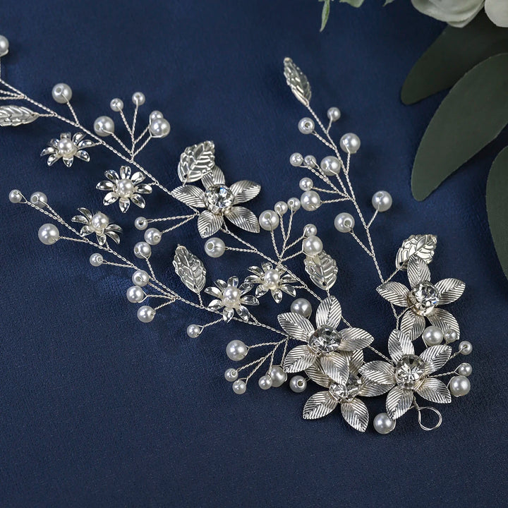 Épingle à Cheveux pour Mariage en Style Bohème Dorée – Élégance Naturelle