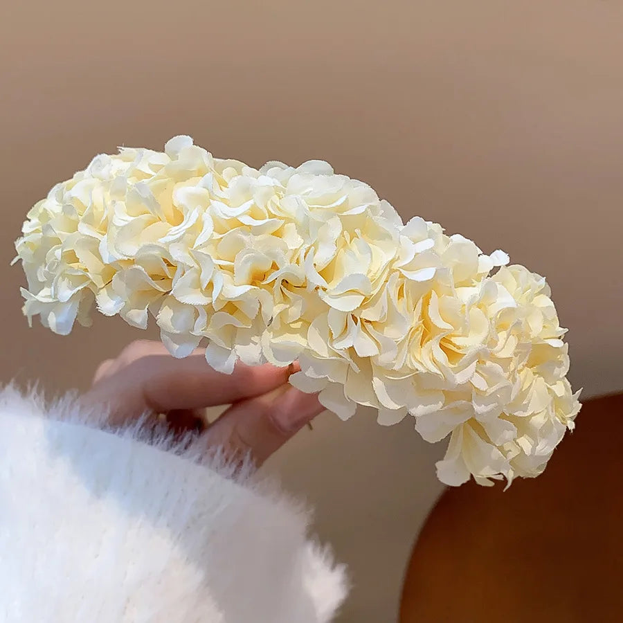 Épingle à cheveux fleurs de lilas ivoire