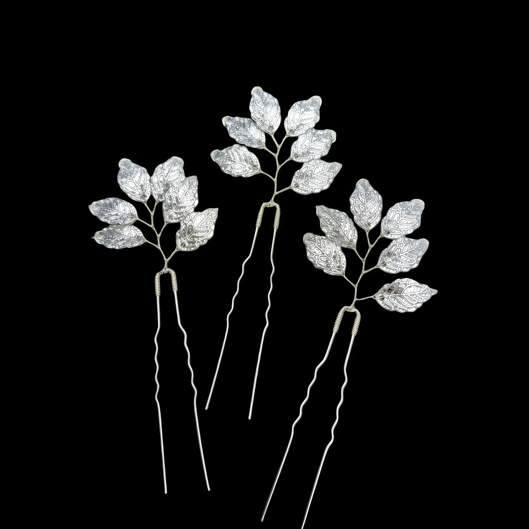 Épingle à cheveux feuille pour mariage bohème