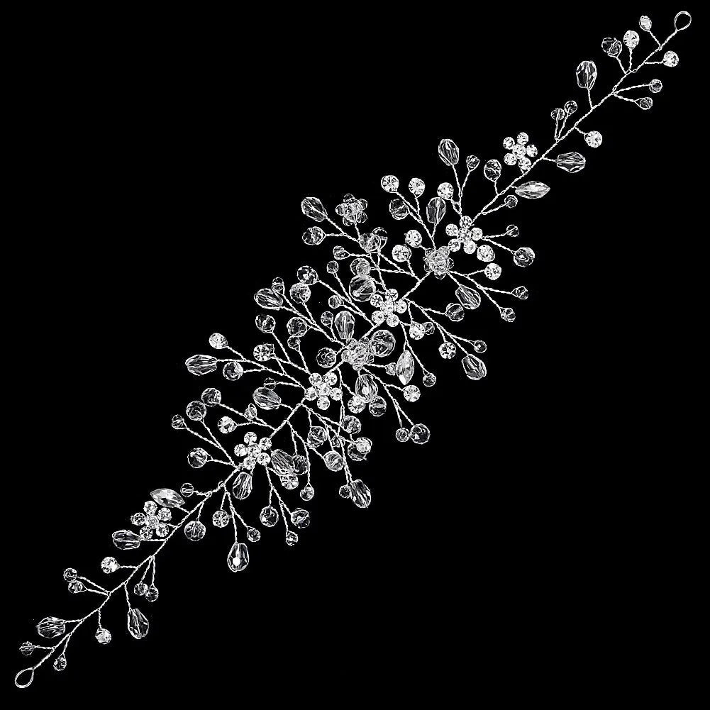 Épingle à Cheveux Longue en Cristal pour Mariage