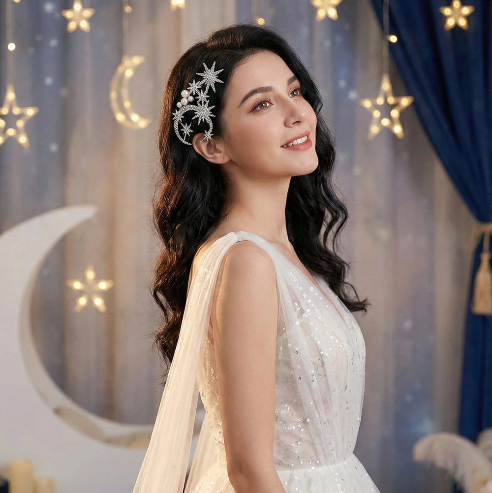 Peigne à Cheveux Céleste pour Mariage