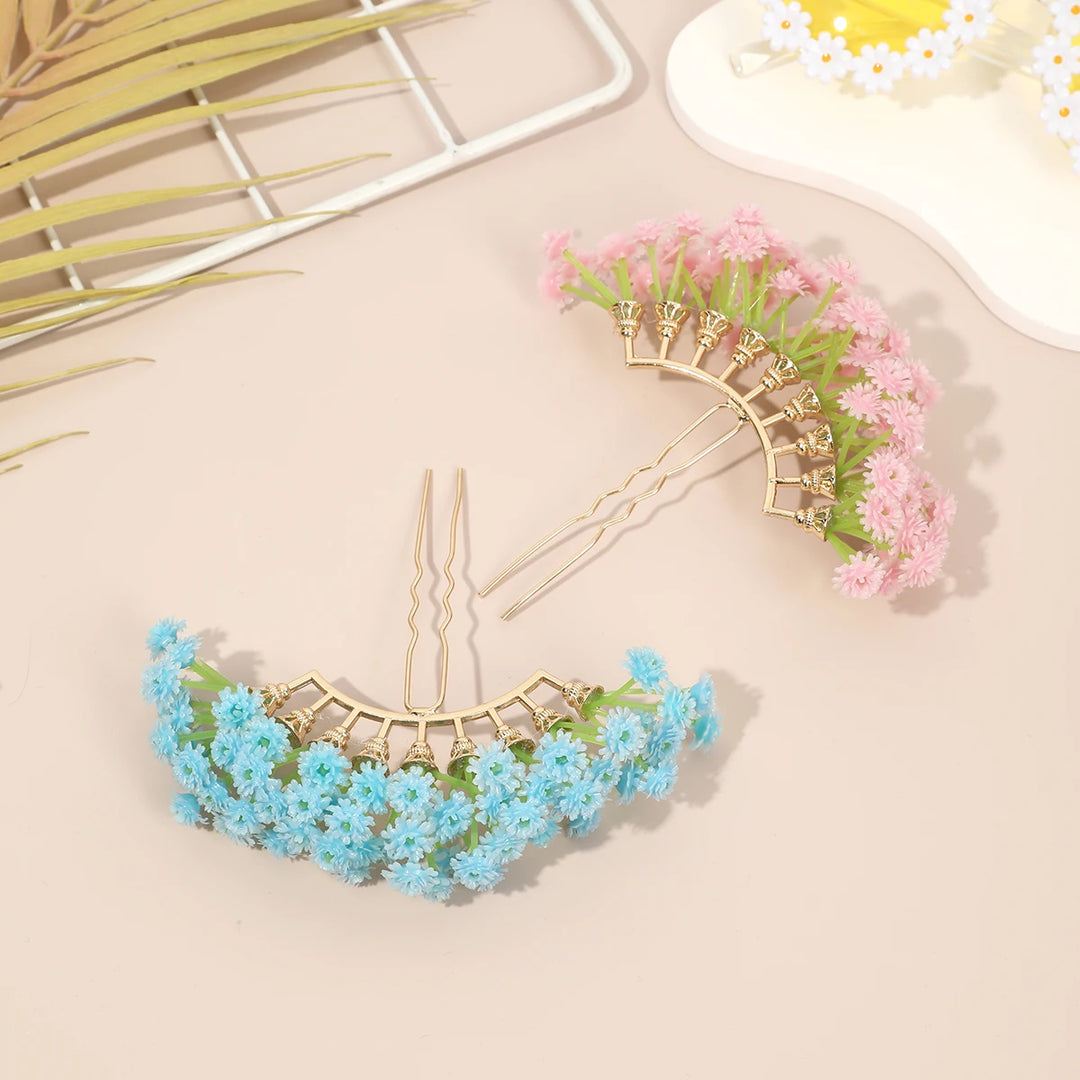 Épingle à cheveux fleurs marguerite bohème chic