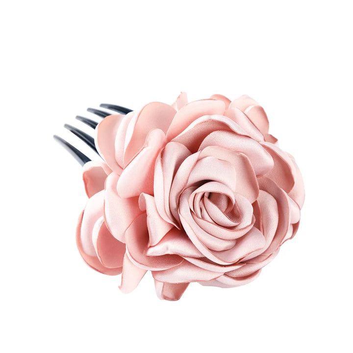 Peigne à Cheveux Rose en Tissu rose - Élégant